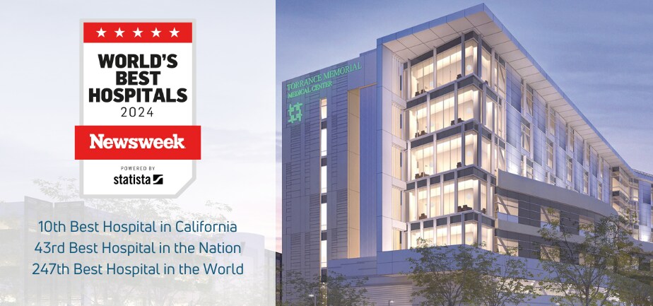 Photo of Torrance Memorial Medical Center with Newsweek Logo